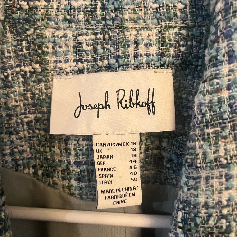 JOSEPH RIBKOFF Double Breasted Tweed Blazer - Picture 4 of 9